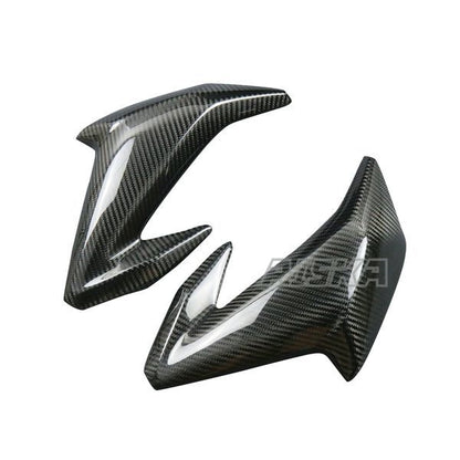 AISKA 3K Dry Carbon Fiber Motorcycle Accessories Fuel Gas Tank Side Cover Panel Fairing for Kawasaki Z900 2017 2018 2019