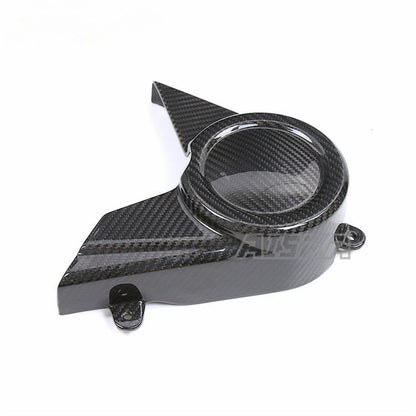 AISKA Twill Weave Glossy 100% 3K Carbon Fiber Chain Wheel Front Cover Sprocket Cover for Harley Davidson Sportster S 1250