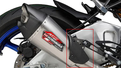 AISKA 100% 3K Dry Carbon Fiber Motorcycle Exhaust Muffler Pipe Heat Shield Guard Cover for Yamaha MT10 FZ10 2016-2021 2018 2019