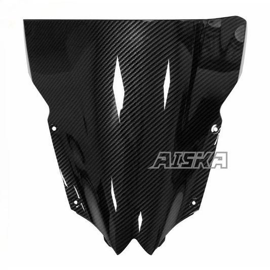 AISKA R6 Carbon Fiber Front Windshield Motorcycle 3K Full Carbon Fibre Windscreen Wind Fairings Kit for Yamaha R6 2008-2015