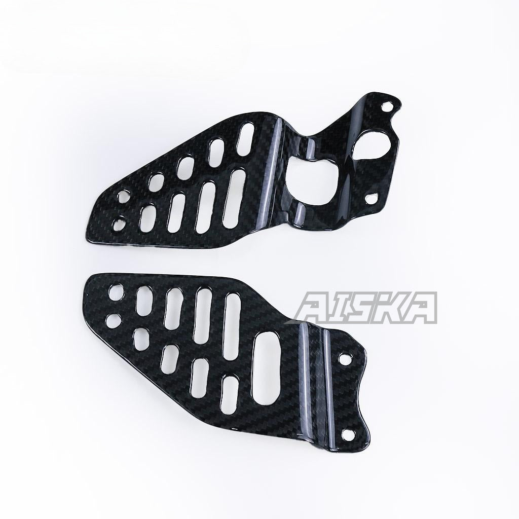 AISKA R6 Carbon Fiber Heel Guards Motorcycle Carbon Fibre Heel Guards Protectors Shield Guard Cover for Yamaha R6 2017-2024