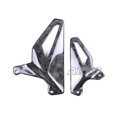 AISKA Panigale V4 Dry Carbon Fiber Motorcycle Accessories Rear Footrest Heel Guard Cover for Ducati Panigale V4 V4S V4R 2018-2024