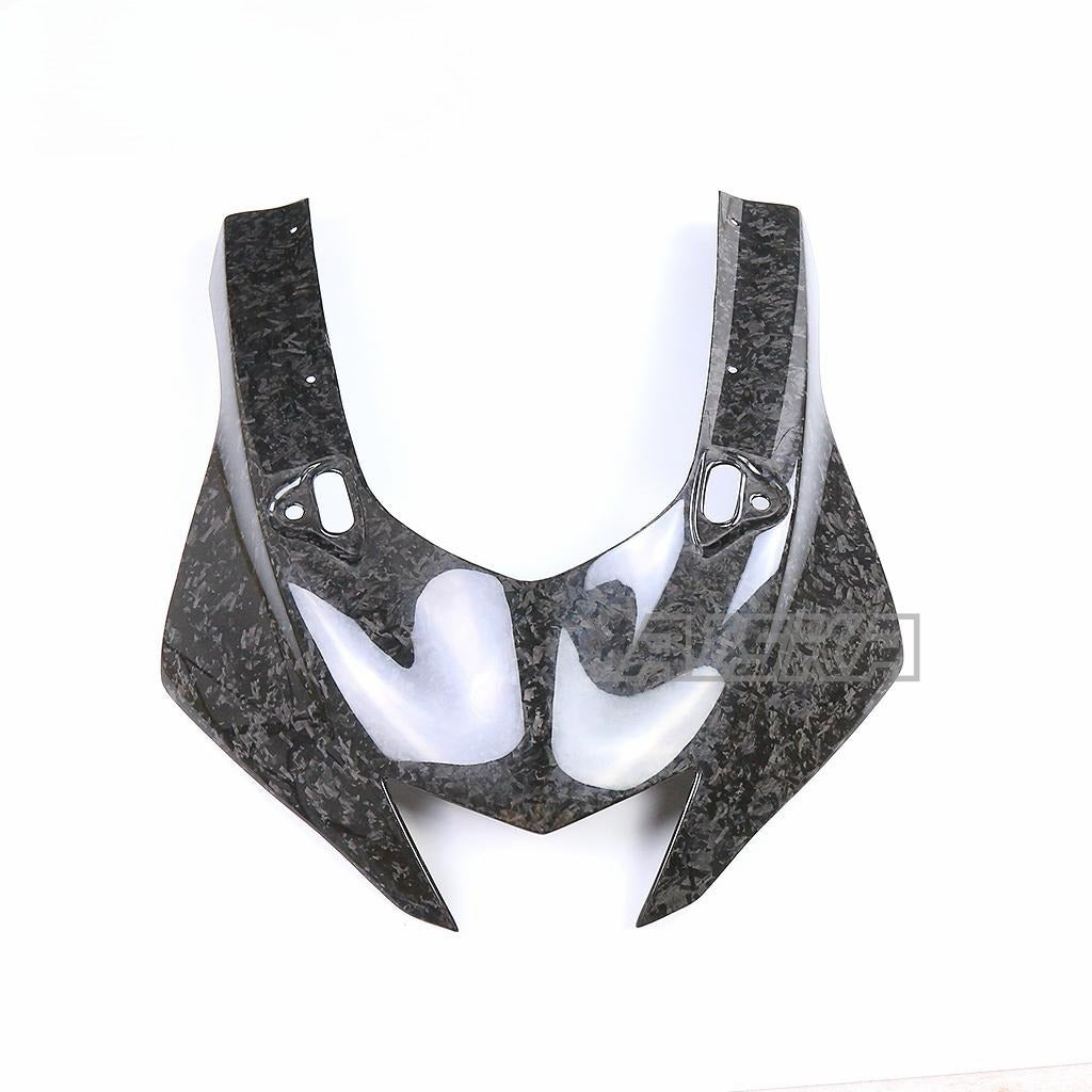 AISKA R6 Carbon Fiber Front Fairing Motorcycle Carbon Upper Front Headlight Nose Housing Fairing Panel for Yamaha R6 2017-2024