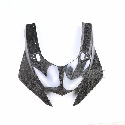 AISKA R6 Carbon Fiber Front Fairing Motorcycle Carbon Upper Front Headlight Nose Housing Fairing Panel for Yamaha R6 2017-2024