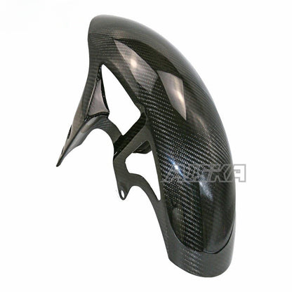 AISKA 100% 3K Dry Carbon Fiber Motorcycle Front Fender Hugger Mudguard for Yamaha YZF R1 R1M 2009-2025