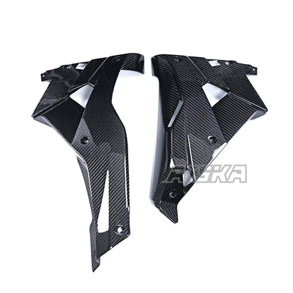 AISKA 100% 3K Twill Glossy Dry Carbon Fiber Lower Belly Pan for Aprilia RS457 2023 2024 2025