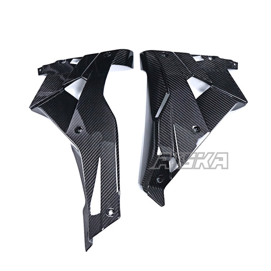 AISKA 100% 3K Twill Glossy Dry Carbon Fiber Lower Belly Pan for Aprilia RS457 2023 2024 2025