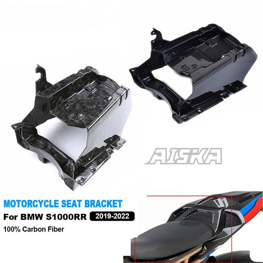 AISKA 3K Carbon Fiber Motorcycle Body Seat Base Plate Motorcycle Carbon Fiber Seat Bracket for BMW S1000RR 2019-2022