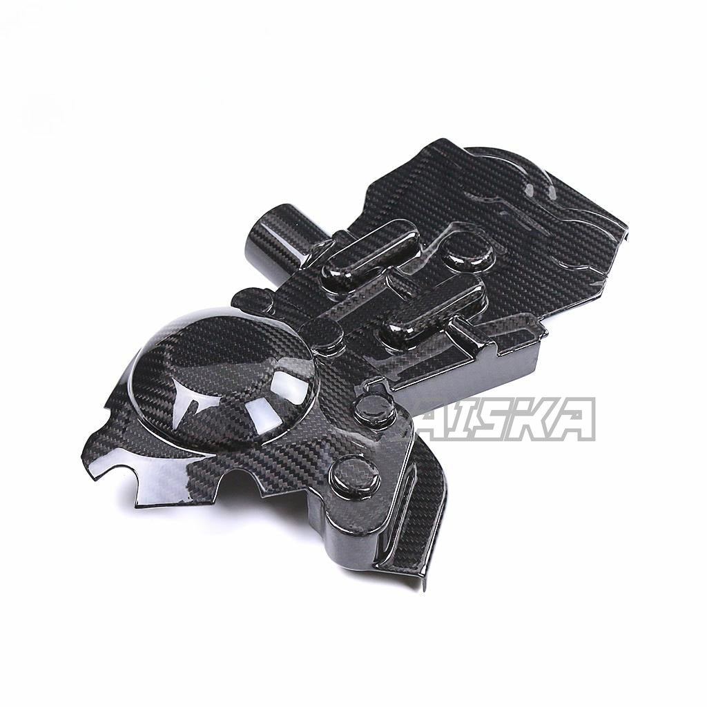 AISKA 100% Real Carbon Fiber Motorcycle Engine Protective Cover for Yamaha MT09 FZ09 2021-2023