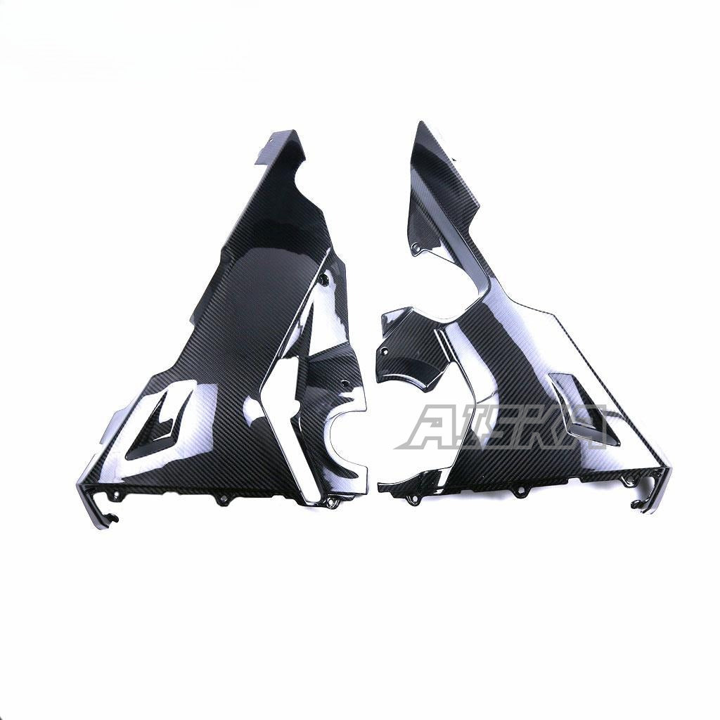 AISKA 3K Full Dry Carbon Fiber Motorcycle Belly Pan Lower Side Fairings for Honda CBR1000RR 2017-2024