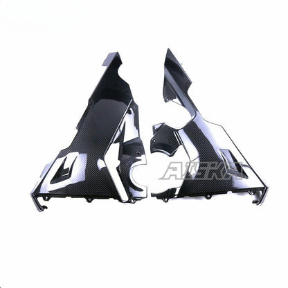 AISKA 3K Full Dry Carbon Fiber Motorcycle Belly Pan Lower Side Fairings for Honda CBR1000RR 2017-2024