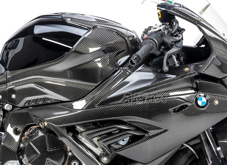 AISKA 100% 3K Full Carbon Fiber Motorcycle Front Side Surround Protection Panel Side Fairings Cowls for BMW S1000RR 2019-2022