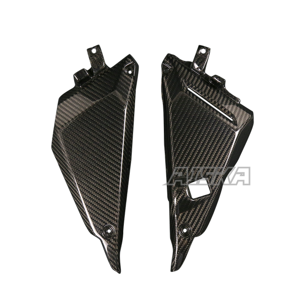 AISKA 3K Dry Carbon Fiber Motorcycle Accessories Frame Shell Side Cover Fairing Trim Cowl Panel for Kawasaki Ninja 650 2014-2024