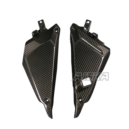 AISKA 3K Dry Carbon Fiber Motorcycle Accessories Frame Shell Side Cover Fairing Trim Cowl Panel for Kawasaki Ninja 650 2014-2024