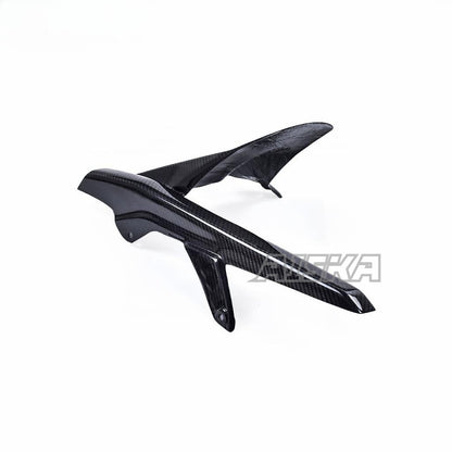 AISKA Motorcycle 3K Dry Carbon Fiber Rear Fender Chain Guard Mudguard Hugger for Honda CB650F CBR650F 14-18 CB650R CBR650R 2019+