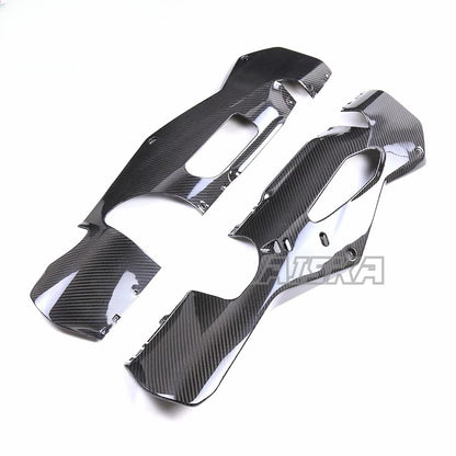 AISKA 100% 3K Pure All Dry Carbon Fiber Motorcycle Body Accessories Abdominal Fairing Parts Kit for Aprilia RSV4 Tuono V4 2021-2024