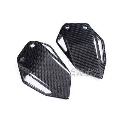 AISKA 100% 3K Dry Carbon Fiber Motorcycle Heel Plater Covers for Yamaha MT09 FZ09 2024-2025