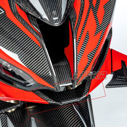 AISKA 100% 3K Carbon Fiber Motorcycle Front Nose Middle Piece Fairing for BMW S1000RR 2023 2024