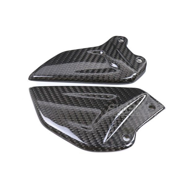 AISKA 3K Dry Carbon Fiber Motorcycle Heel Guards Rear Heel Plate Covers Protector for Honda CBR1000RR-R 2021 2022 2023 2024