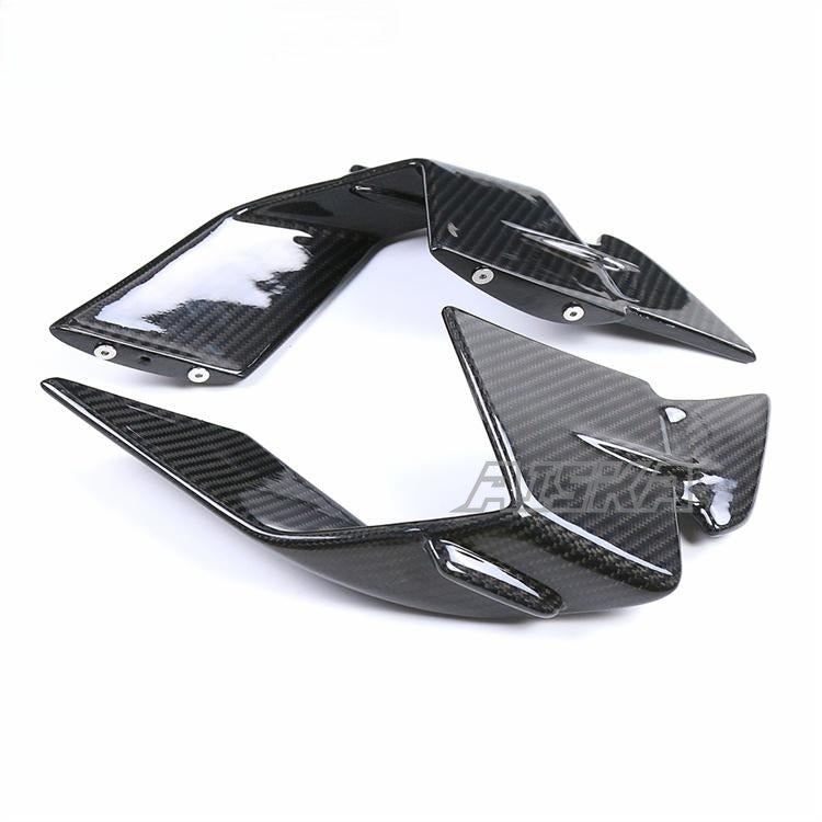AISKA 100% 3K Carbon Fiber Side Panels Fixed Wings Fairing Motorcycle Winglets for BMW S1000RR 2023 2024