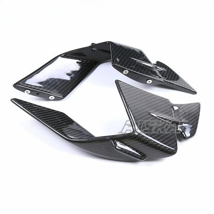 AISKA 100% 3K Carbon Fiber Side Panels Fixed Wings Fairing Motorcycle Winglets for BMW S1000RR 2023 2024