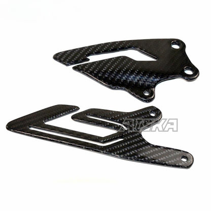 AISKA 100% Dry Full Carbon Fiber Motorcycle Rearset Heel Guards Plates for Yamaha R1 R1M 2015-2019