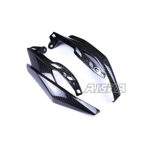AISKA 3K Dry Carbon Fiber Motorcycle Accessories Front Headlight Side Fairing Cover Panels for Kawasaki Z1000 2014+