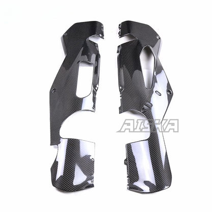 AISKA 100% 3K Pure All Dry Carbon Fiber Motorcycle Body Accessories Abdominal Fairing Parts Kit for Aprilia RSV4 Tuono V4 2021-2024