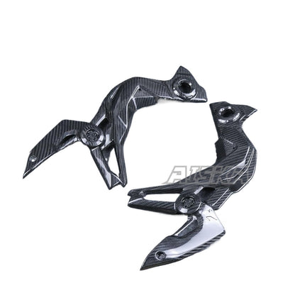 AISKA 3K Dry Carbon Fiber Motorcycle Accessories Side Trim Fairing Frame Guard Panel Cover for Kawasaki Z900 2017 2018 2019