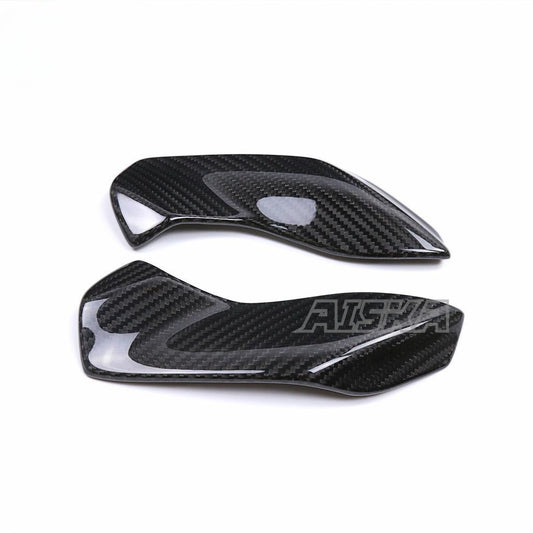 AISKA Carbon Fiber Motorcycle Front Fairing Side Panels Side Headlight Panels Covers for Yamaha MT09 FZ09 2021-2023