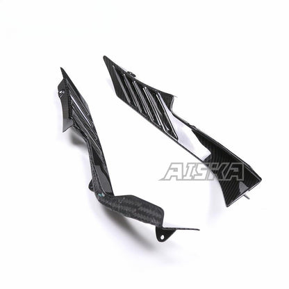 AISKA Full Range Carbon Fiber Modified Accessories Motorcycle Rear Tail Side Panels Cover Fairing for Yamaha R3 2022 2023 2024