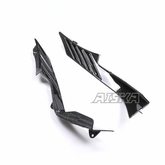 AISKA Full Range Carbon Fiber Modified Accessories Motorcycle Rear Tail Side Panels Cover Fairing for Yamaha R3 2022 2023 2024