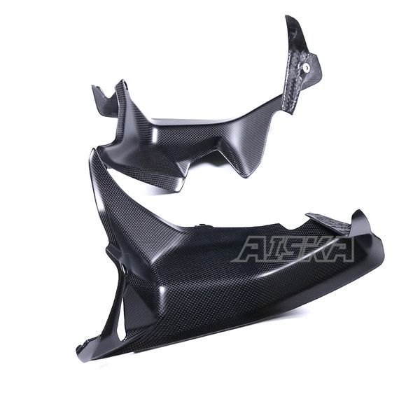 AISKA 100% 3K Full Dry Carbon Fiber Motorcycle Front Side Panel Fairings for Ducati Panigale V4 V4S 2025