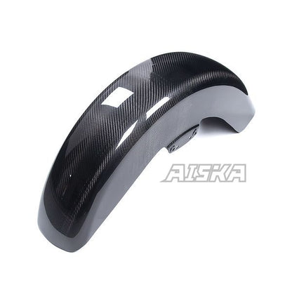 AISKA Dry Carbon Fiber Motorcycle Front Fender Hugger for Harley Davidson Touring Street Glide Road King Road Glide 2014-2024
