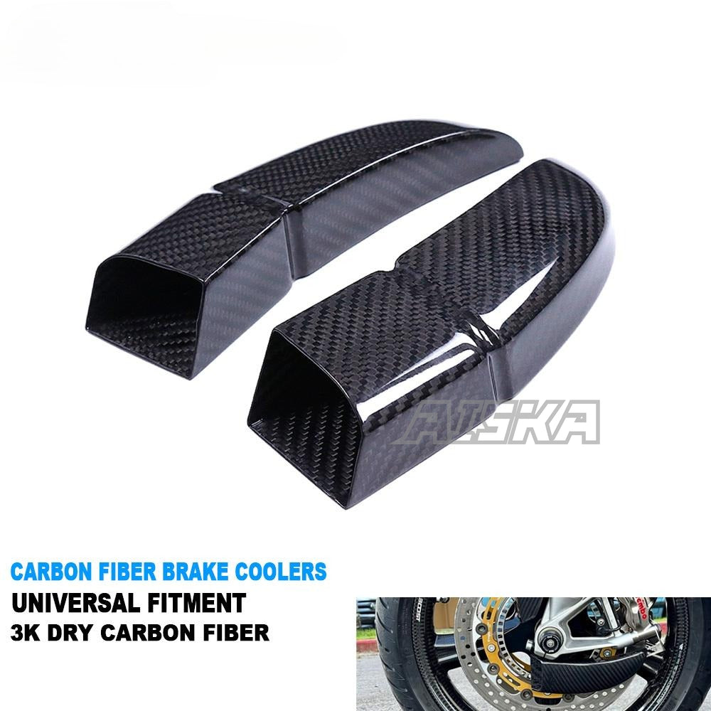 AISKA Universal Carbon Fiber Fairings Parts Motorcycle Brake Disk Cooler Air Duct for S1000RR CBR1000RR RS660 Panigale V4 MT07