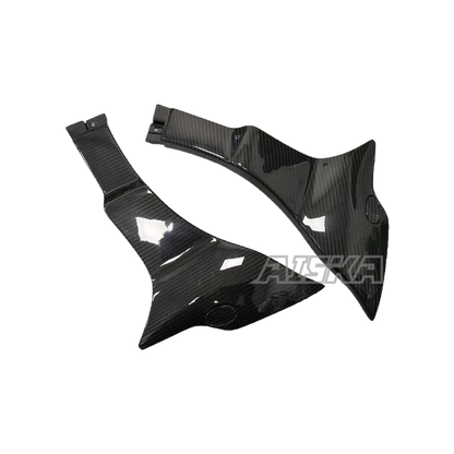 AISKA Real 3K Dry Carbon Fiber Motorcycle Side Fairing Spoiler Chin Cover for Harley Softail Low Rider S ST FXLRST 2022-2024