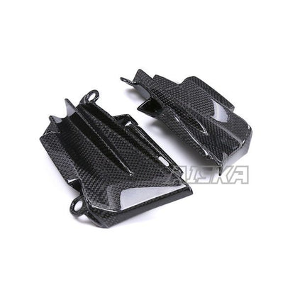 AISKA 3K Dry Carbon Fiber Motorcycle Accessories Front Air Intake Ram Insert Trim Panel Fairing for Kawasaki Z1000 2014-2019
