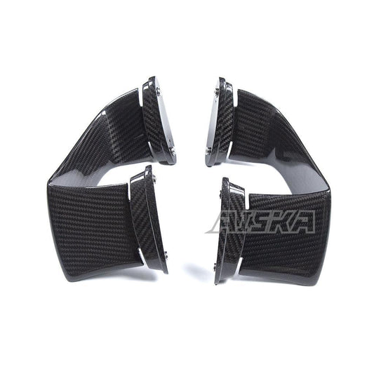 AISKA 3K Dry Carbon Fiber Motorcycle Aero Carbon Winglets for Kawasaki Ninja ZX-6R 2024