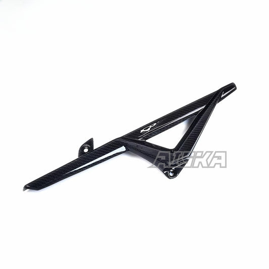AISKA 100% 3K Pure All Dry Carbon Fiber Motorcycle Body Accessories Chain Cover Chain protection Cover for Aprilia RSV4 Tuono V4 2021-2024