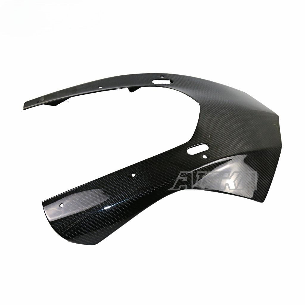 AISKA 100% Full 3K Dry Carbon Fiber Motorcycle Front Headlight Nose Cowl Fairing for Yamaha YZF R1 R1M 2015-2019