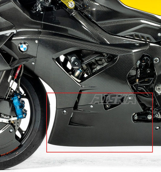 AISKA M1000RR 3K Pure Dry Carbon Fiber MotorcycleAccessories Lower Side Fairings for BMW M1000RR 2023-2024