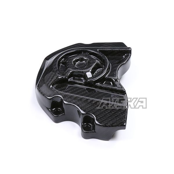 AISKA 3K Dry Carbon Fiber Motorcycle Rear Chain Sprocket Cover Fairing Cowl for Kawasaki Ninja ZX10R ZX-10R 2021 2022 2023 2024