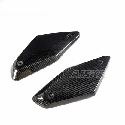 AISKA Motorcycle 3K Dry Carbon Fiber Fuel Tank Side Panel Cover Fairings for Honda CB650F CBR650F 2014 2015 2016 2017 2018