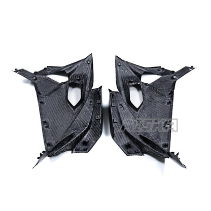 AISKA 100% 3K Twill Glossy Dry Carbon Fiber Large Side Panel Fairings for Aprilia RS457 2023 2024 2025