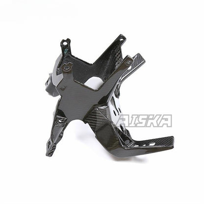 AISKA 100% 3K Full Dry Carbon Motorcycle Headlight Bracket Headlamp Upper Stay Fairing for BMW S1000RR 2019-2022