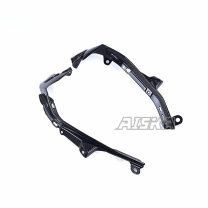 AISKA R6 Carbon Fiber Front Headlight Cockpit Side Plate Motorcycle Front Side Fairings Panels for Yamaha R6 2017-2024 2022 2023