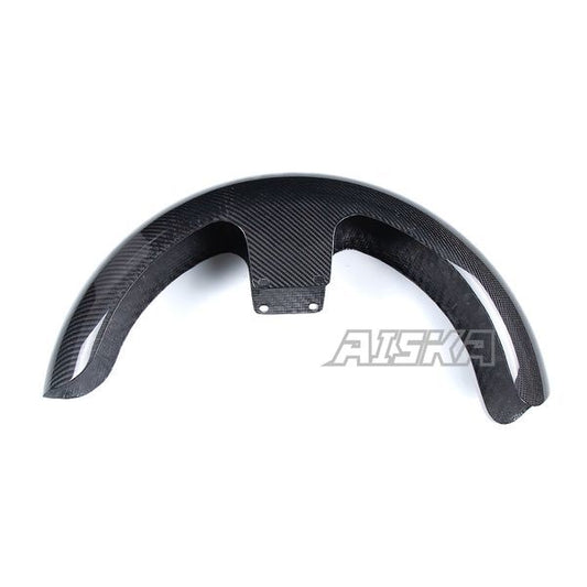 AISKA 19" Dry Carbon Fiber Motorcycle Front Fender for Harley Davidson Touring Street Glide Road Glide Road King Custom Baggers