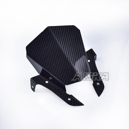 AISKA 100% 3K Twill Weave Dry Carbon Fiber Motorcycle Windscreen Windshield Wind Deflector for Yamaha MT07 MT-07 2014-2017