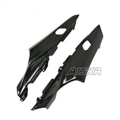 AISKA Real Carbon Fiber Motorcycle Rear Seat Cowl Guard Tail Seat Side Panels Fairing for Yamaha MT09 FZ09 2021-2023