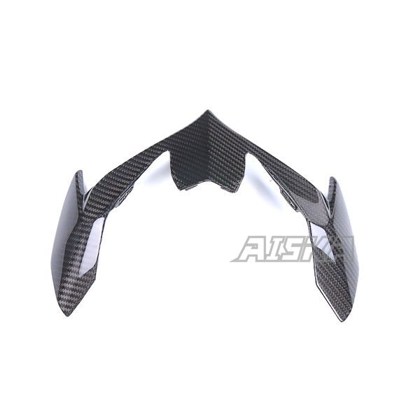 AISKA 3K Dry Carbon Fiber Motorcycle Accessories Front Upper Nose Headlight Panel Fairing for Kawasaki Z900 2020-2024